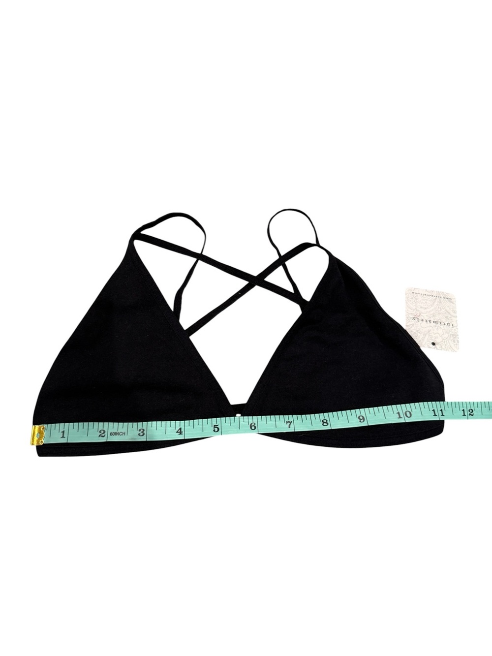 Intimately Free People Black Crisscross Triangle Bralette - Picture 7 of 7